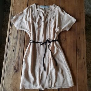 Leyendecker Women's Silk Dress Chevron Pattern Size 4